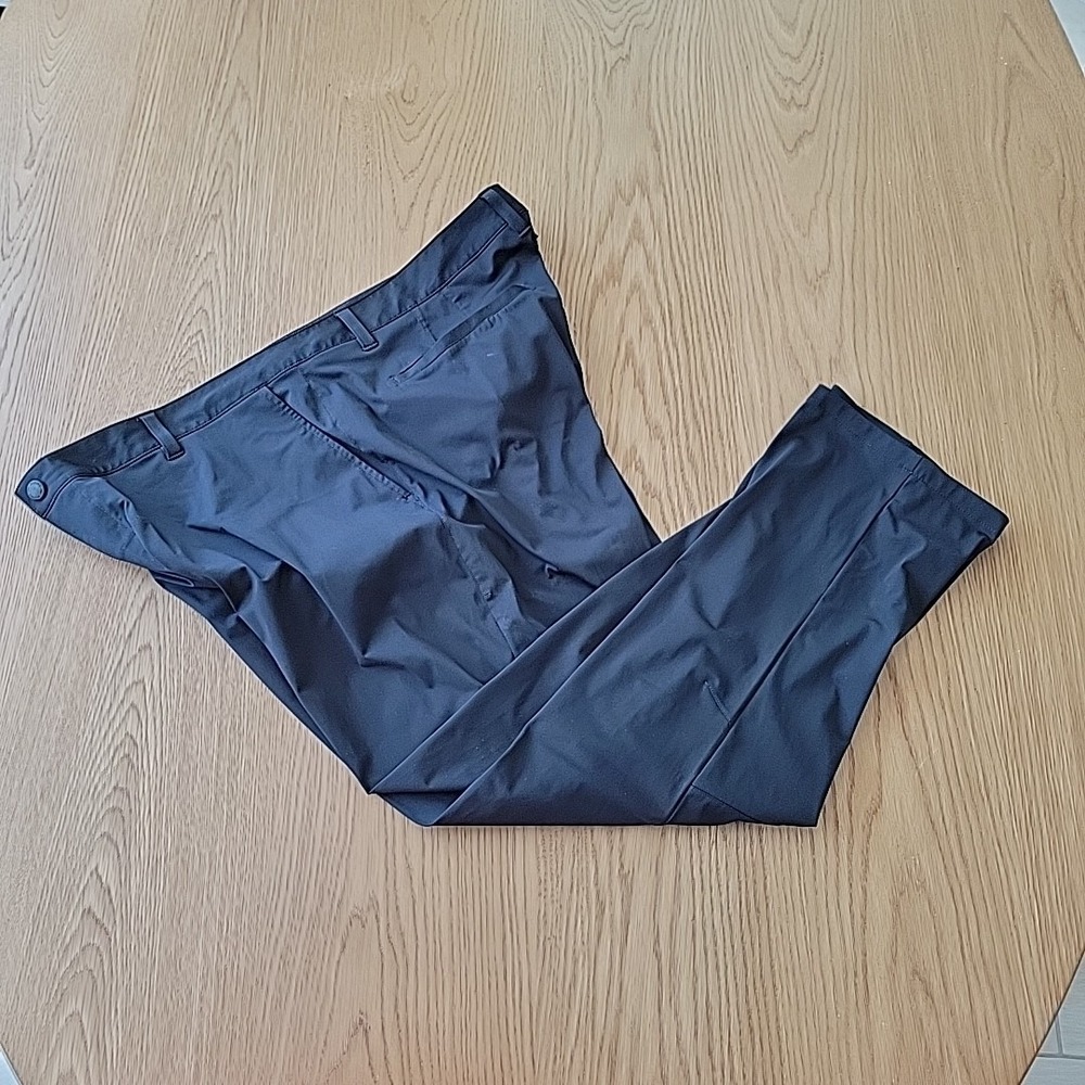 Rhone Commuter Pants Men's 42 Black Performance Stretch 5 Pocket Office Golf